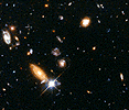 HST image, faint galaxies